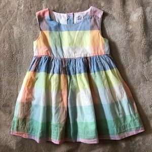GAP *EASTER DRESS*  Colorful Spring Preppy Plaid Sleeveless Dress